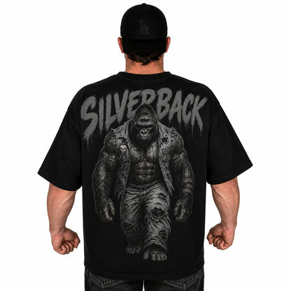 Silver Black | Oversized Pump Cover (back print)
